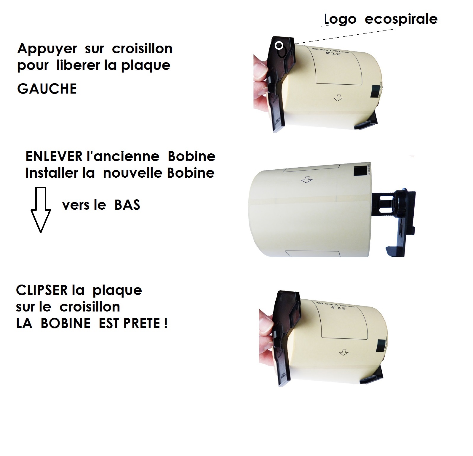 HACCP Étiquettes en Bobine pour Imprimante Brother